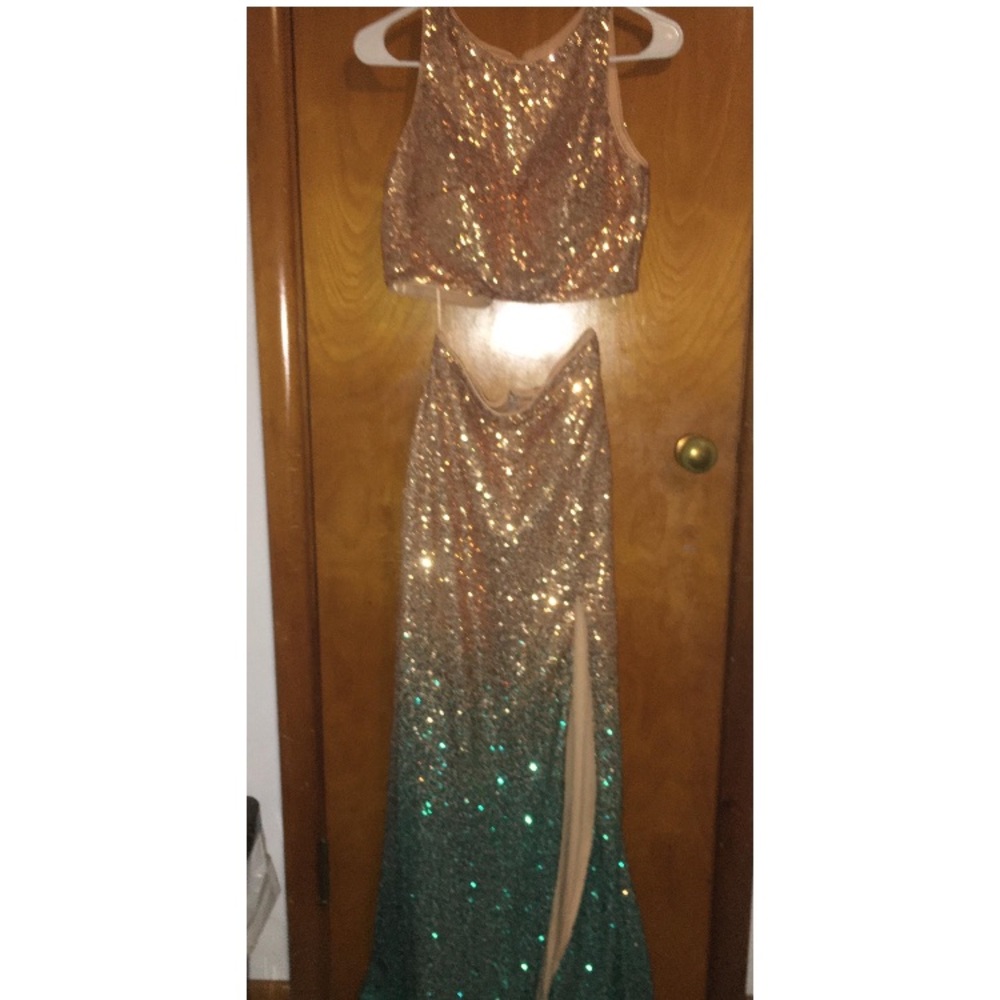 Mermaid Two Piece Prom Dress